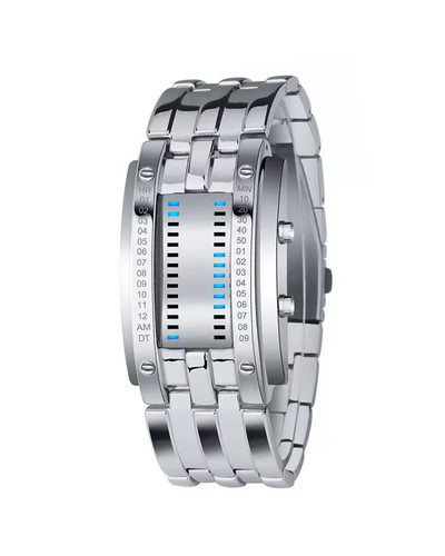 Silver wrist watch waterproof - wrist,