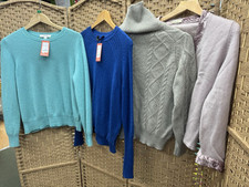 Joblot Of Damaged Cashmere Jumpers / Cardigans Various Colours 