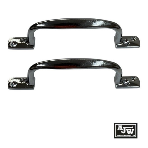 Chrome pull grab handle 147mm - chrome,