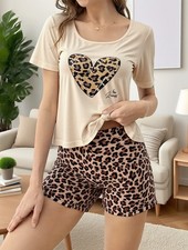 Womens Pyjama Set Short Sleeve