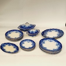 Antique F & Sons Sandon Burslem Dinner Service 23 Pieces TMK