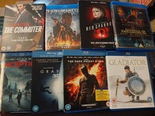 8 Blu-ray Movie Bundle Action
