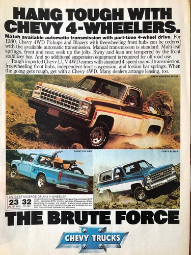 Vintage 1980 chevrolet - vintage, pickup