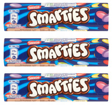 NESTLE SMARTIES - 3x38G - CRISPY SUGAR SHELLS - CHOCOLATE SMALL DRAGEES LENTLIKI