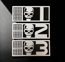Rogue Trooper Acrylic Biochip set Helm, Gunnar and Bagman Sign, Decal, Magnet
