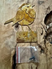 Rustic Robin Iron Metal Bird