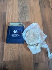 Vtg House Of Fraser 7 Piece Silver Plated Coaster Set