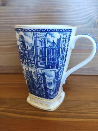 Ringtons blue white mug - blue,