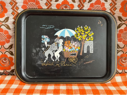 Vintage french poodle serving - french,