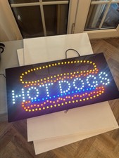 Hot Dogs Sign, TOPKING Signage, LED Neon Open, Store, Window, Shop, Business,