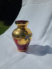 Venetian Ruby Glass Bud Vase
