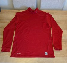 Nike Pro Combat Dri-Fit Red Compression Top thicker for colder conditions Medium