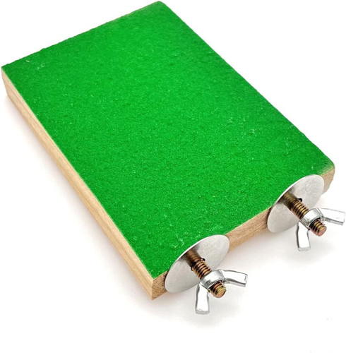 Wood parrot flat perch - parrot, stand