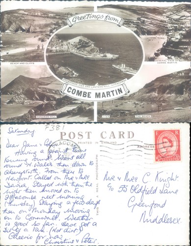 Combe martin views devon - combe,