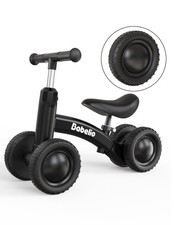Toddler Balance Bike for 10-36 Months, 4-Wheel Off-Roader, Adjustable Seat