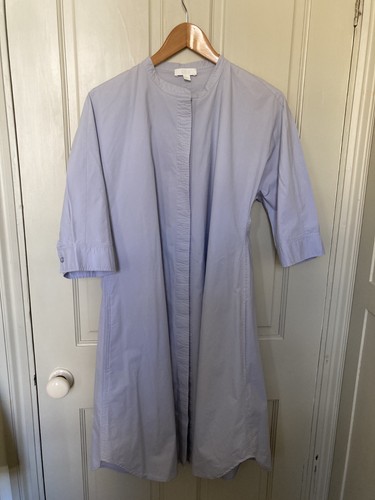 Cos blue grey button through