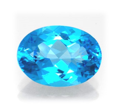 Natural swiss blue topaz - swiss,