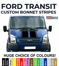Bonnet Stripes & Pinstripe Vinyl Graphic Sticker - Ford Transit Van MWB SWB LWB