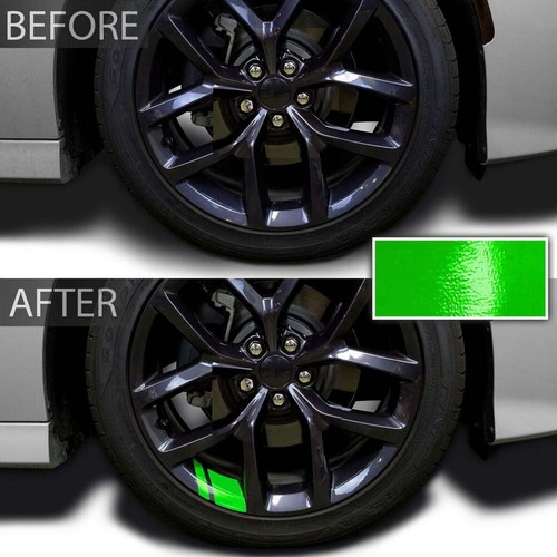6pcs green reflective car - reflective,