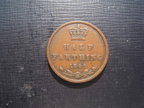 Victoria half farthing 1844 - half, 1844.
