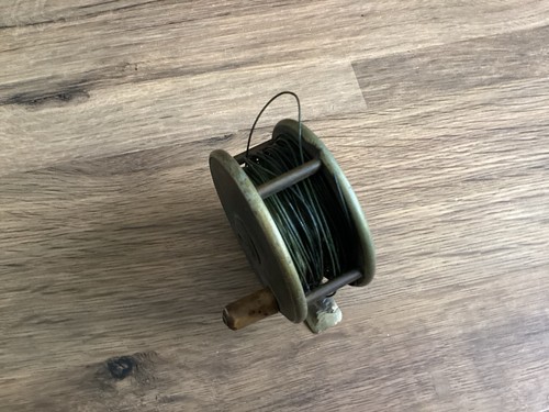 Vintage brass fishing reel and - vintage,