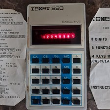 Texet 880 Red LED Calculator