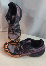 Salomon Women's Speedcross 6 GORE-TEX Trail-Running Shoes Size 8.5 Orange Pink