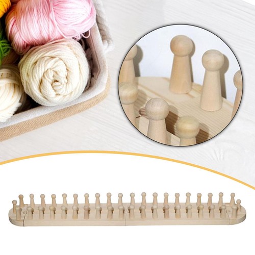 Hand knitting wooden peg loom - knitting,