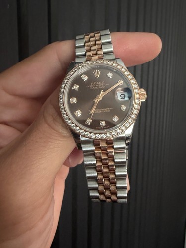 Rolex datejust chocolate - rolex,