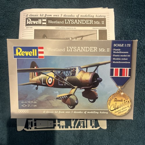 Revell westland lysander - 1:72,