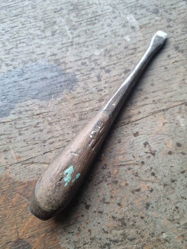 Antique german wood handle - wood,