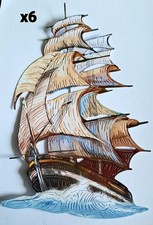 6 X Tattered Lace - TALL SHIP