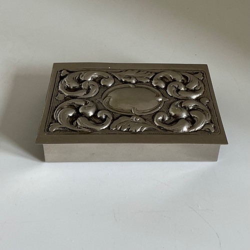 Vintage silver plated matchbox - vintage,