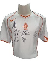 Signed Holland Netherlands Legends Away Shirt Van Persie Van Nistelrooy