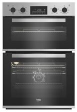 Beko BBXDF22300S Built-In Double Electric Fan Assist Oven, Top Oven & Grill