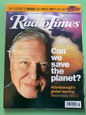 RADIO TIMES 11-November-2000 DAVID ATTENBOROUGH Sheena Easton Inspector Morse TV