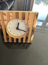 Tiffany Atlas Clock 7cm Square Fine Condition.