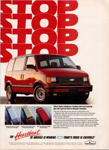 1989 chevrolet astro van - 1989,