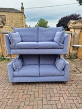 The Lounge Co - 2 X 2.5 Seater Light Blue Charlotte Sofa Set