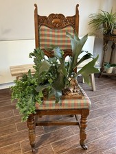 Stunning antique Victorian plant chair. Unique Present. Unusual gift.