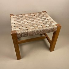 Wooden String Foot Stool Wood