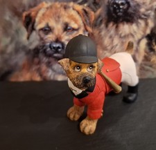 Dapper Dogs collection by Border Fine Arts, a Border Terrier in hunting attire.