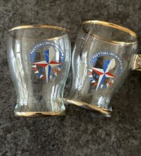 A Pair of Festival Of Britain 1951 Shot Glasses