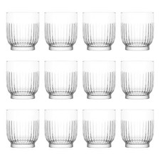 12x LAV Tokyo Whiskey Glasses Glass Scotch Rum Drinking Tumblers Set 330ml