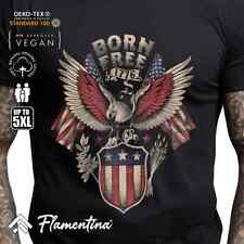 Born Free Mens Tshirt Eagle