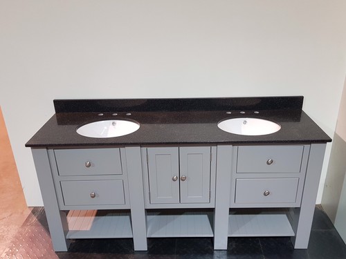 Painted bathroom cabinet - painted,