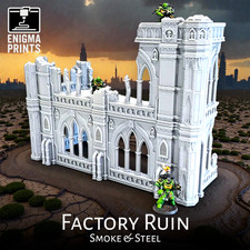 Factory Ruin - 28mm 3d Printed