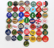 50x Beer & Drinks Bottle Tops - Crown Caps Mix Europe, UK - Bundle 03