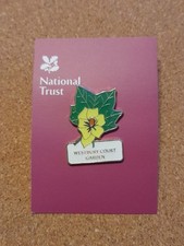 National Trust WESTBURY COURT GARDEN Leaf And Flower Charity Pin Badge