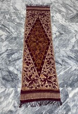 Vintage Indonesian Printed Batik Caremonial Fabric Woven and Hand Dyed textile